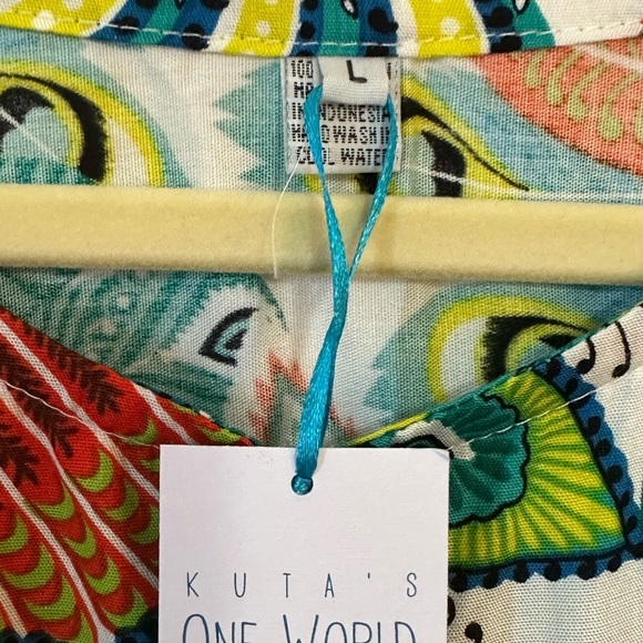 Sister & Me matching tropical print Cover ups Tops size xsmall & Large - Picture 3 of 12